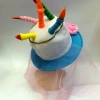 Qianfang Festival wigs, hats for export, 5 candles, birthday cakes, festival hats 3434 Specification image